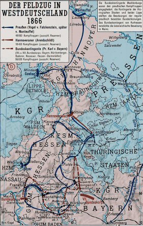 Der Feldzug in Weltdeutschland 1866